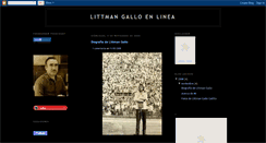Desktop Screenshot of littmangallo.blogspot.com