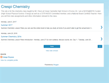 Tablet Screenshot of crespichemistry.blogspot.com