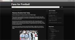 Desktop Screenshot of fansforfootball.blogspot.com