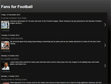Tablet Screenshot of fansforfootball.blogspot.com