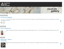 Tablet Screenshot of gsuvisualartsgallery.blogspot.com