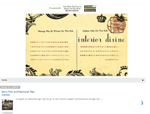 Tablet Screenshot of interiordivine.blogspot.com