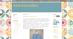 Desktop Screenshot of missbouclettes.blogspot.com