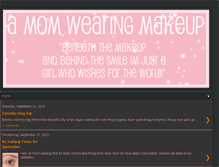 Tablet Screenshot of amomwearingmakeupnow.blogspot.com