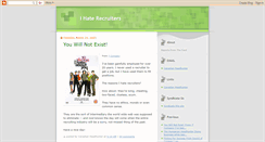 Desktop Screenshot of ihaterecruiters.blogspot.com