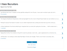 Tablet Screenshot of ihaterecruiters.blogspot.com