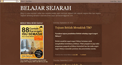 Desktop Screenshot of belajarsejarah.blogspot.com