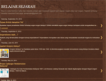 Tablet Screenshot of belajarsejarah.blogspot.com
