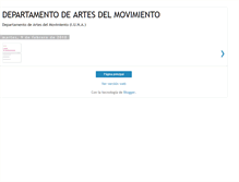 Tablet Screenshot of departamentodeartesdelmovimiento.blogspot.com