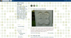 Desktop Screenshot of johnclarejournal.blogspot.com