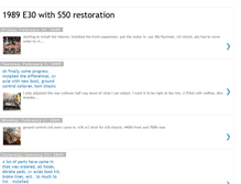 Tablet Screenshot of e30s50restoration.blogspot.com