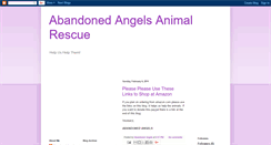 Desktop Screenshot of abandonedangelsanimalrescue.blogspot.com