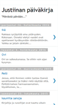 Mobile Screenshot of justiinanpaivakirja.blogspot.com
