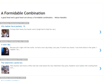 Tablet Screenshot of aformidablecombination.blogspot.com