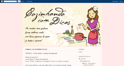 Desktop Screenshot of cozinhandocomdicas.blogspot.com