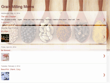 Tablet Screenshot of grainmillingmoms.blogspot.com