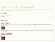 Tablet Screenshot of esprit-velo.blogspot.com
