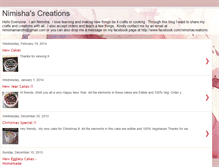 Tablet Screenshot of nimishacreations.blogspot.com