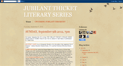 Desktop Screenshot of jubilantthicket.blogspot.com