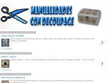 Tablet Screenshot of manualidadescondecoupage.blogspot.com