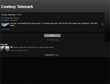 Tablet Screenshot of cowboytelemark.blogspot.com