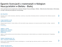 Tablet Screenshot of matlicencjatkn.blogspot.com