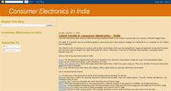 Desktop Screenshot of consumer-electronics-india.blogspot.com