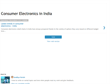 Tablet Screenshot of consumer-electronics-india.blogspot.com