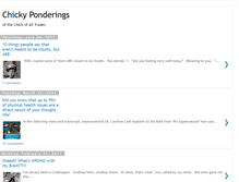 Tablet Screenshot of chickyponderings.blogspot.com