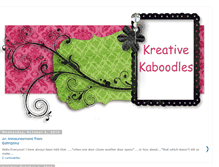 Tablet Screenshot of kreativekaboodles.blogspot.com