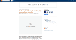 Desktop Screenshot of freedomandwealth.blogspot.com