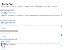 Tablet Screenshot of bisnispastiku.blogspot.com