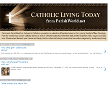 Tablet Screenshot of catholiclivingtoday.blogspot.com