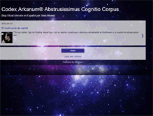 Tablet Screenshot of codex-arkanum-es.blogspot.com