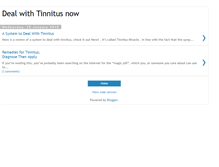 Tablet Screenshot of deal-with-tinnitus-now.blogspot.com
