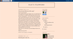 Desktop Screenshot of nansflowers.blogspot.com