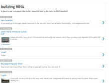 Tablet Screenshot of buildingnina.blogspot.com