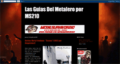 Desktop Screenshot of guiasdelmetaleroms210games.blogspot.com