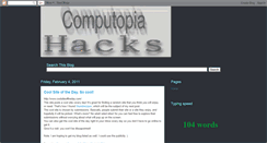 Desktop Screenshot of computopiahacks.blogspot.com