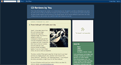 Desktop Screenshot of cdreviewsbyyou.blogspot.com