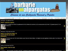 Tablet Screenshot of barbarieenalpargatas.blogspot.com