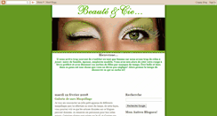 Desktop Screenshot of beauteetcie.blogspot.com