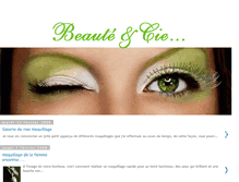 Tablet Screenshot of beauteetcie.blogspot.com