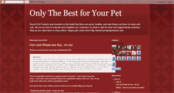 Desktop Screenshot of buschpetproducts.blogspot.com