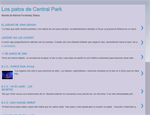 Tablet Screenshot of lospatosdecentralpark.blogspot.com