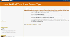 Desktop Screenshot of howtofindcareer.blogspot.com