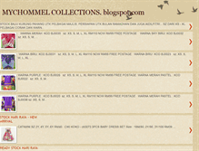 Tablet Screenshot of mychommelcollections.blogspot.com