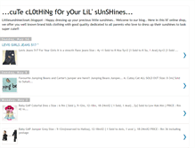 Tablet Screenshot of littlesunshinecloset.blogspot.com