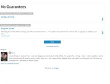 Tablet Screenshot of noguarantees.blogspot.com