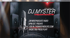 Desktop Screenshot of djmyster.blogspot.com